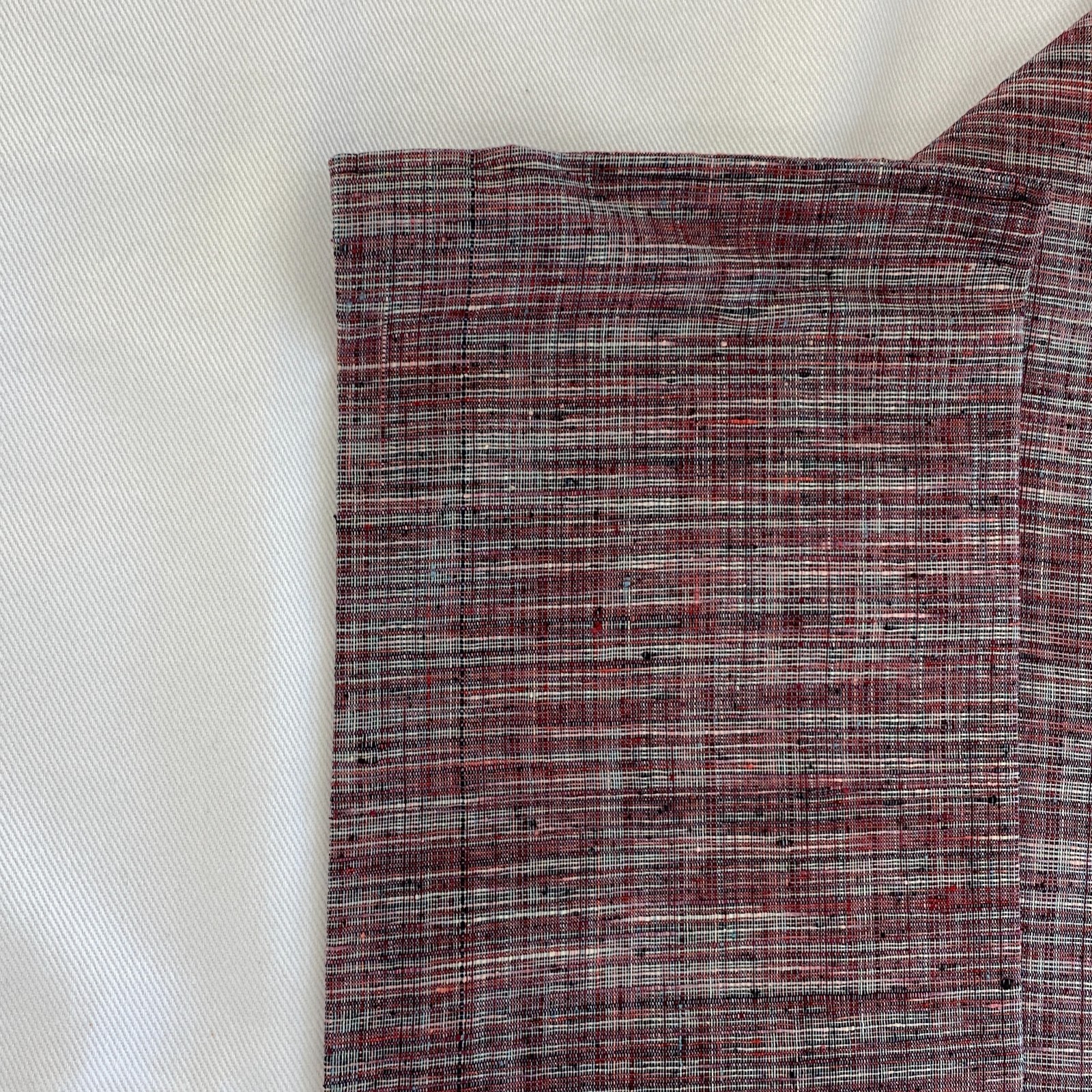 Japanese Vintage Kimono Nagoya Obi Cotton Purple Traditional Authentic 133x 11in