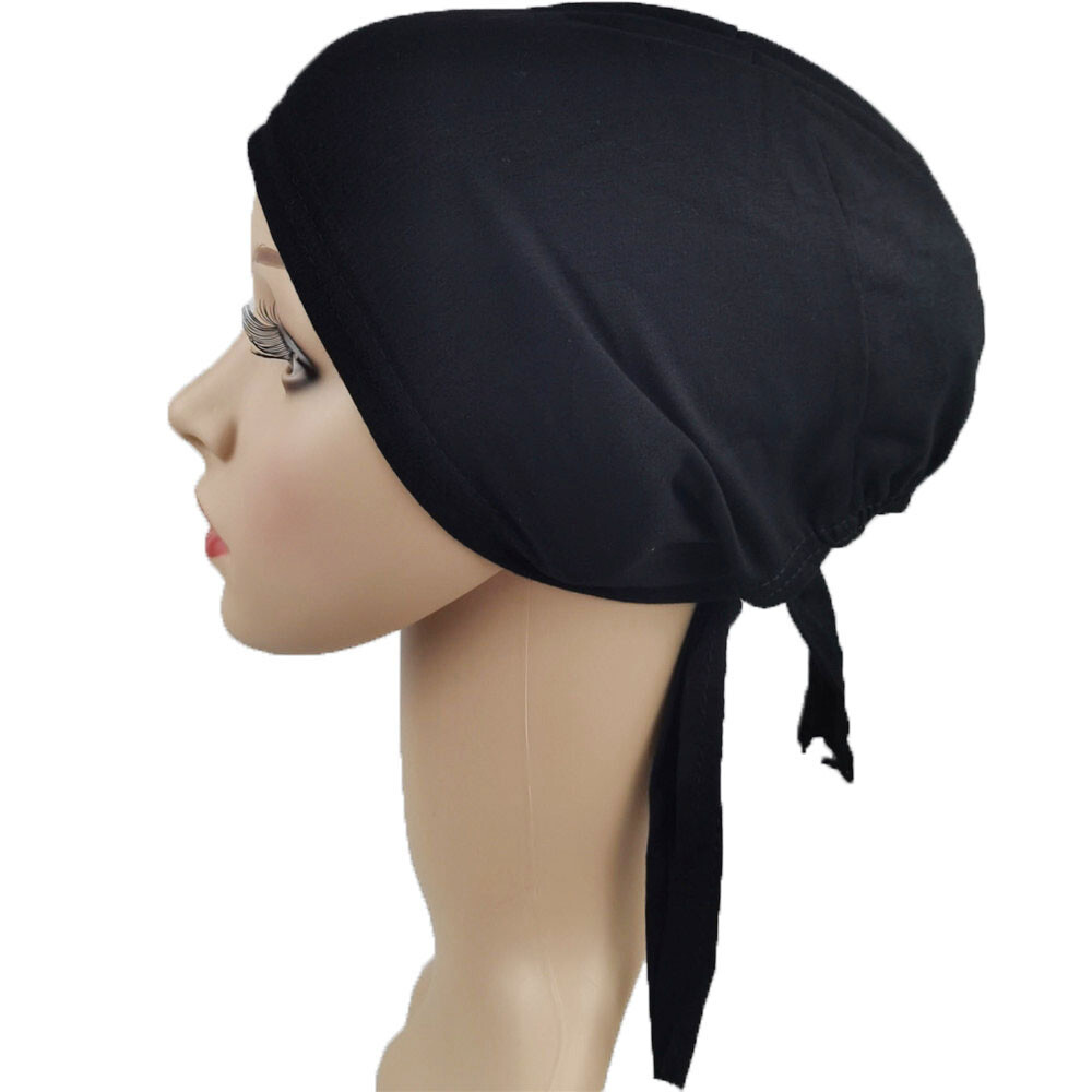 Muslim Underscarf Wrap Hijab Inner Cap Islamic Women Arab Beanie Hat Bonnet