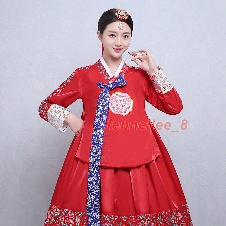 Women’s Hanbok Dress Traditional Korean Dress National Dress Set Stage Costumes