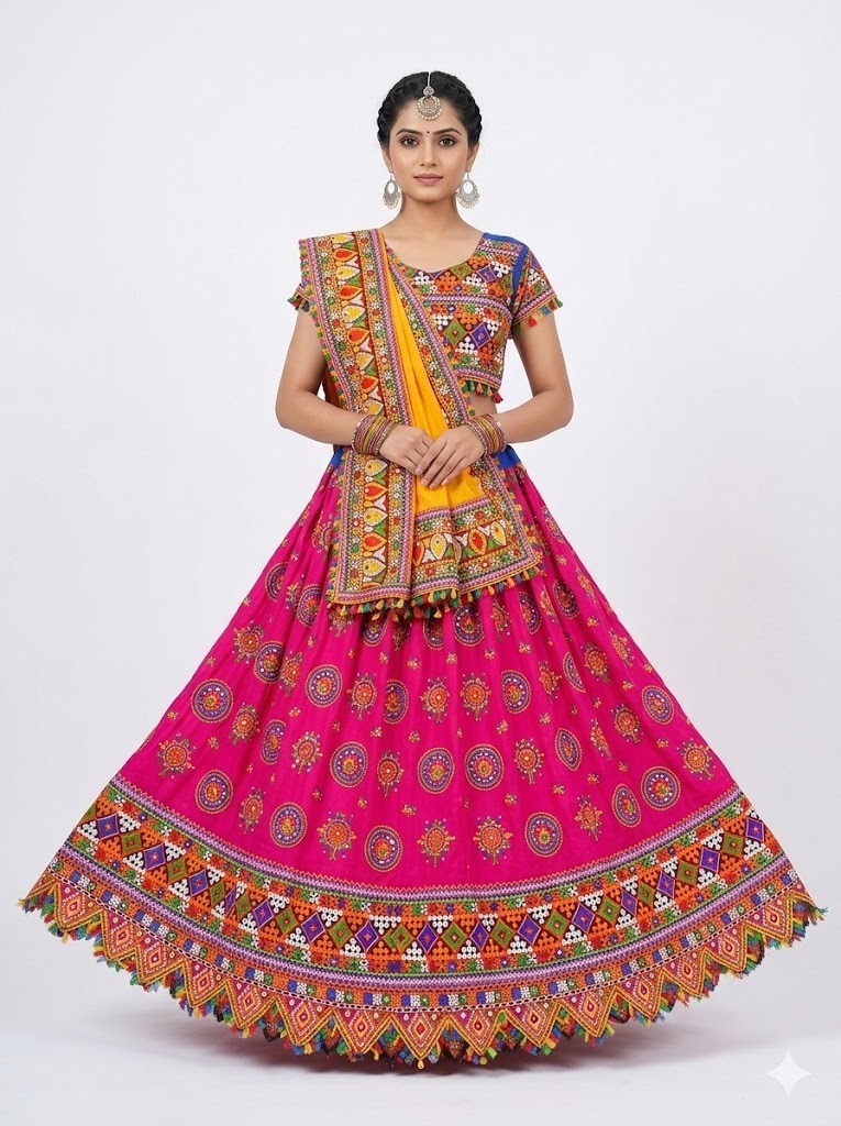 Garba Dandiya Outfit | Navratri Chaniya Choli Lehenga Set for Women