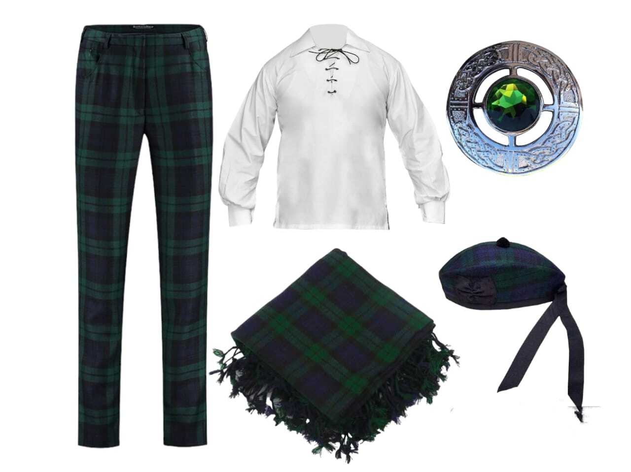 Scottish Men’s Tartan Trew Trousers Handmade Golf Pants Christmas Wedding Outfit