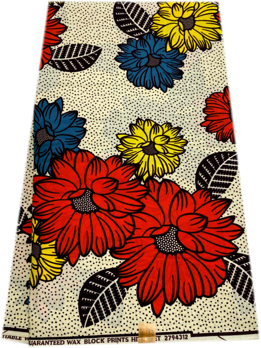 Attractive High Quality African Ankara Wax Print, 100% Cotton, Sell by 6 Yards