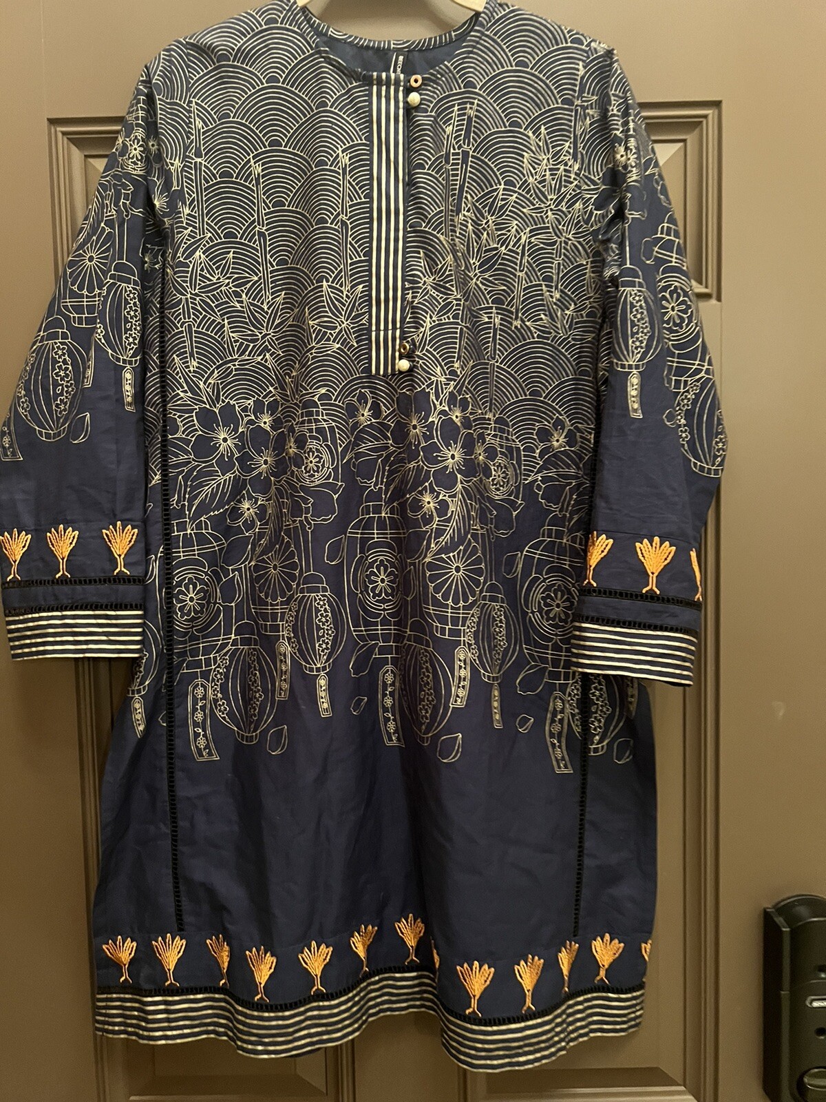 Beechtree India Dress Size 8 Instagram Navy Silver Pakistani Dress Kurta
