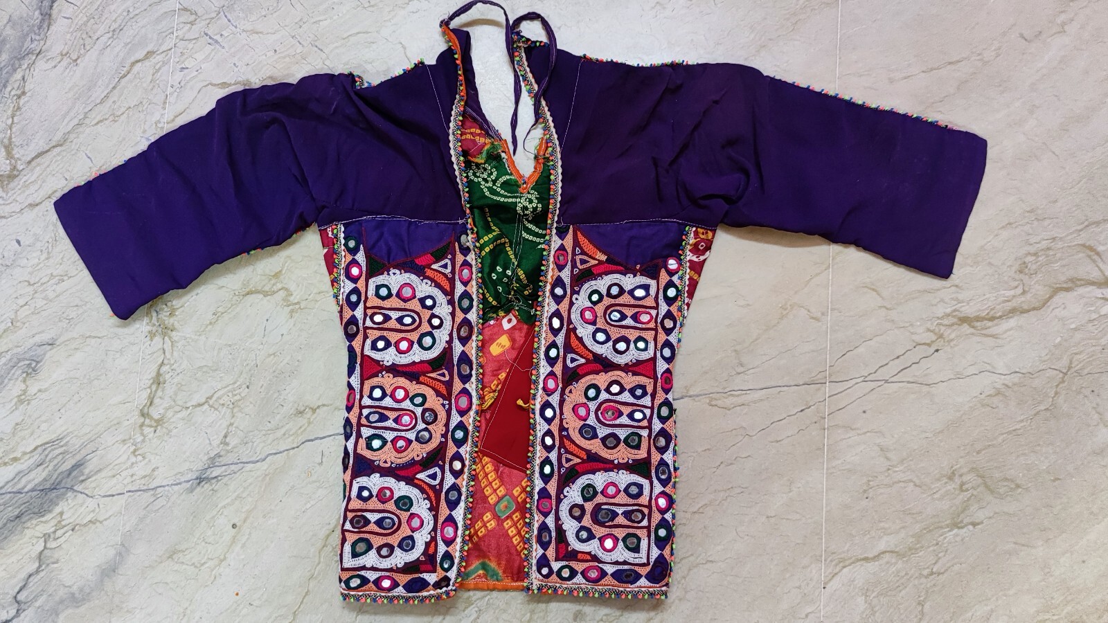 Exotic Banjara Tribal Kuchi Hand Embroidery Indian Traditional Back Less Choli