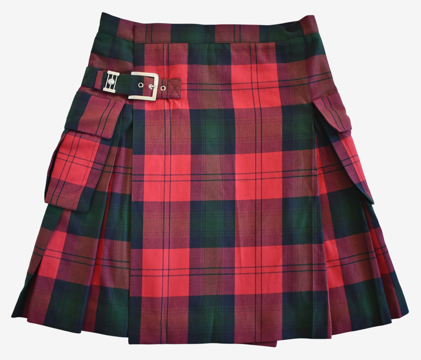 NEW VERSUS VERSACE Plaid Cotton Flannel KILT Style Men’s SKIRT IT-44 W-30″