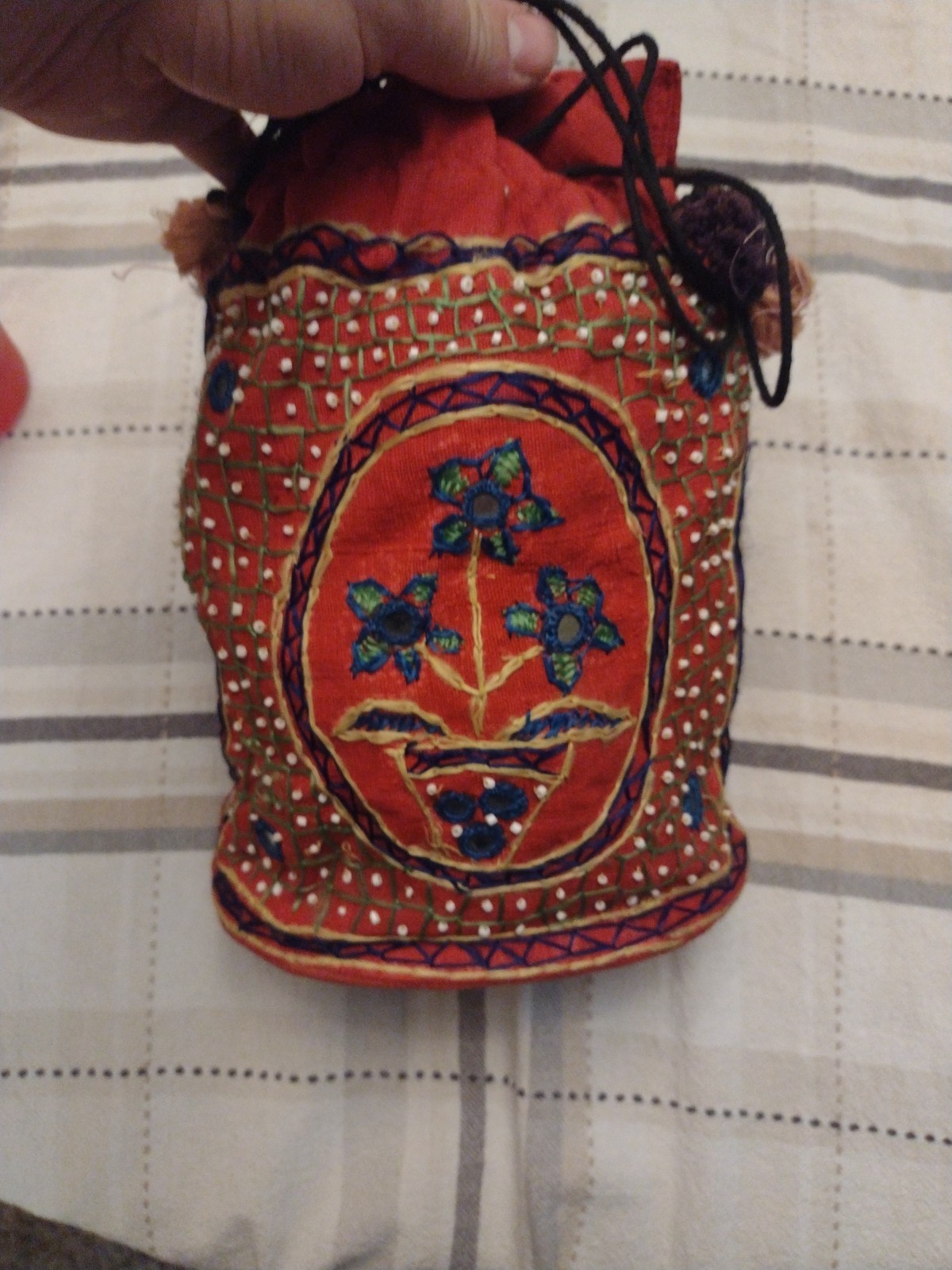 Boho Ethnic Potli Bag Clutch Purse Money Pouch Decorative
