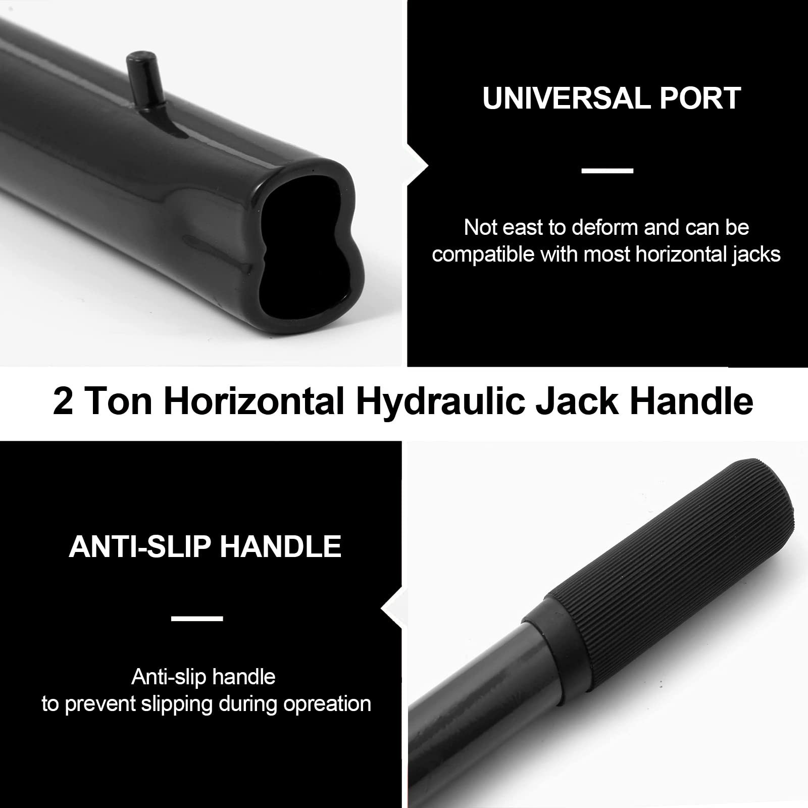 ANCKNE Horizontal Hydraulic Jack Handle 2 Ton, Jack Handle Replacement, with Rub