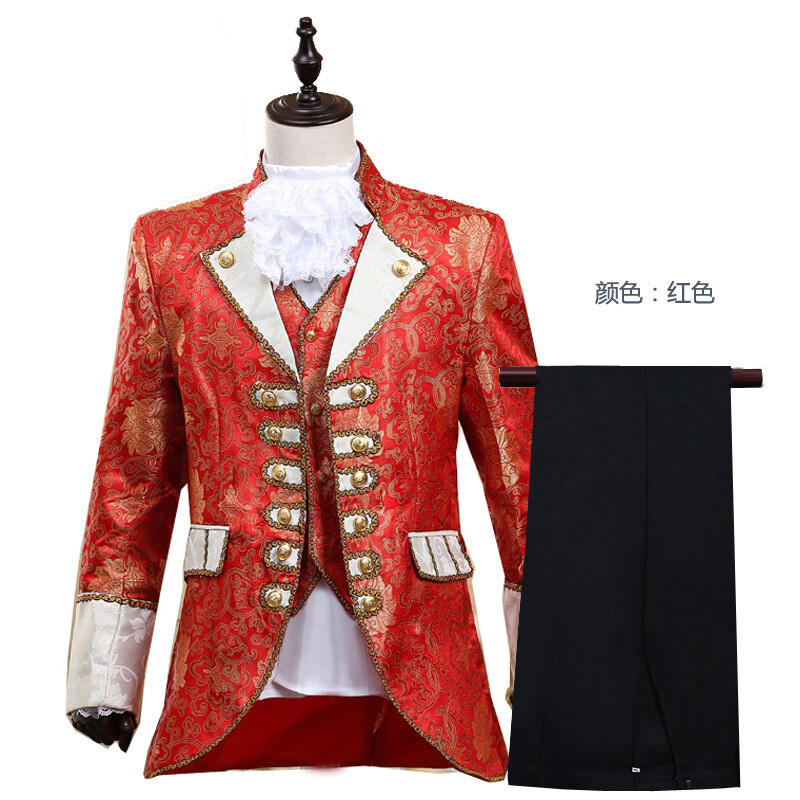 Adult Men’s Palace Dress Performance Costume Retro Steam Age Costume 3pc set