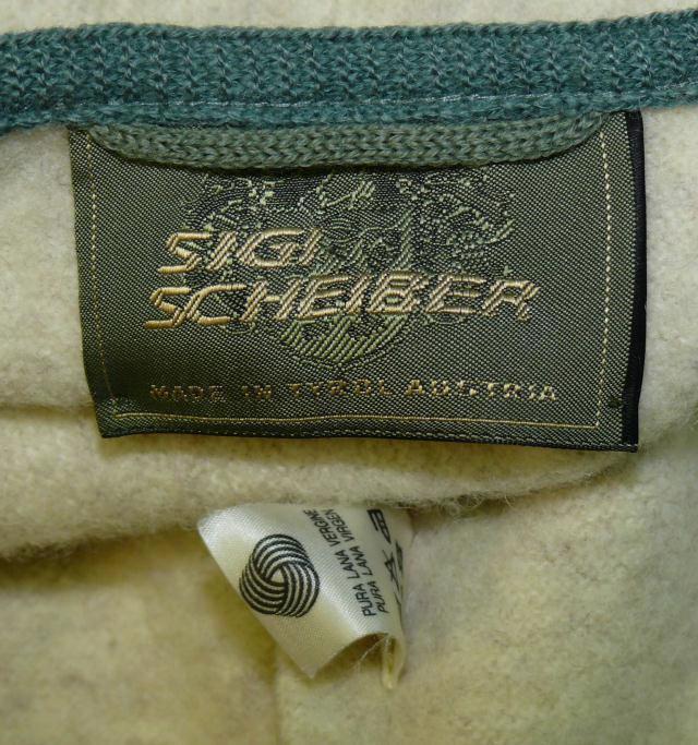 Sigi Scheiber BOILED WOOL Winter JACKET Sweater AUSTRIA / THICK & WARM B40″ 10 M