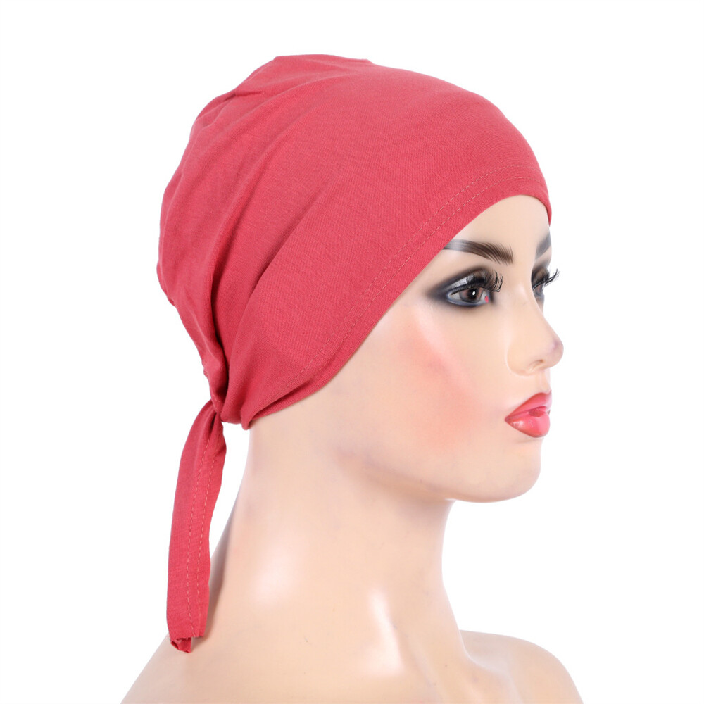 Plain Women Underscarf Hijab Muslim Bone Bonnet Inner Cap Tube Nijna Hat