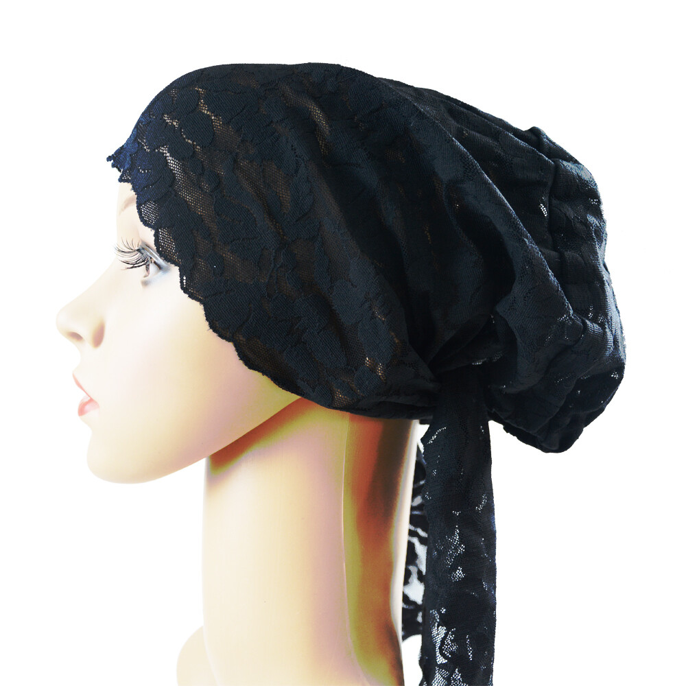 Muslim Women Lace Hat Islamic Inner Caps Headwear Underscarf Hijab Headwear Wrap