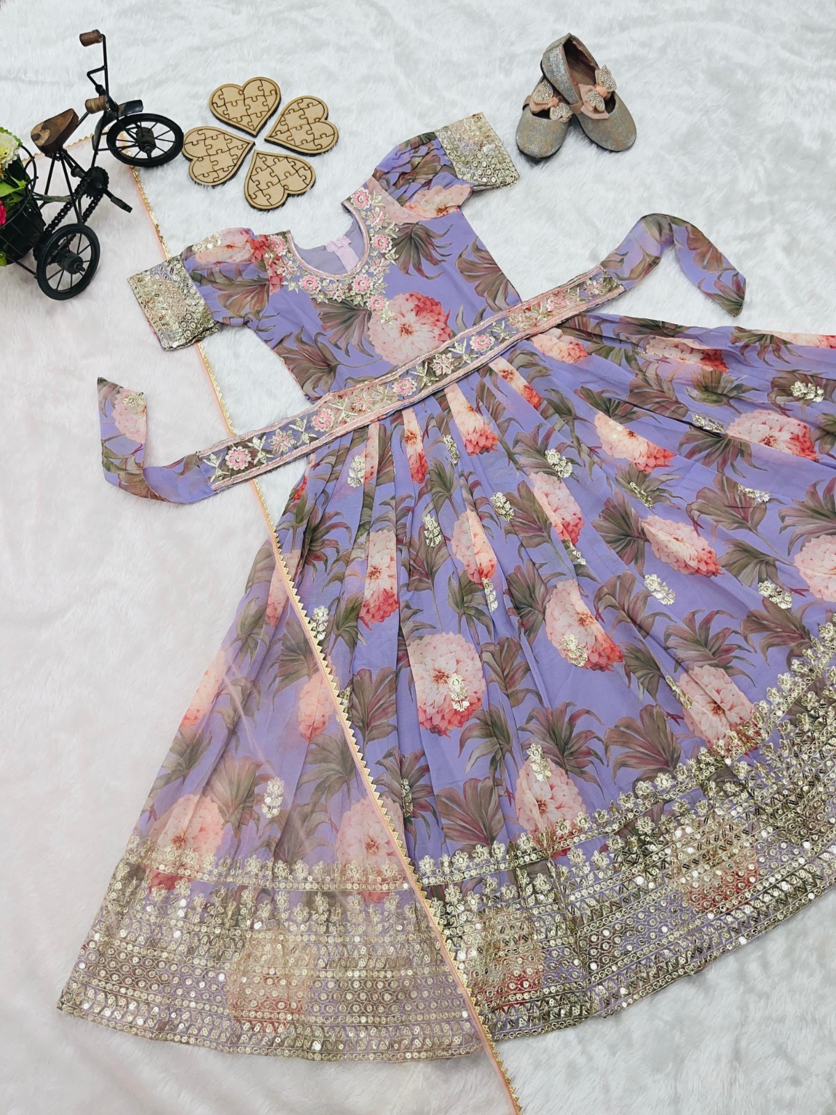 Readymade kids girls gwon party wear eid indian girls designer dress