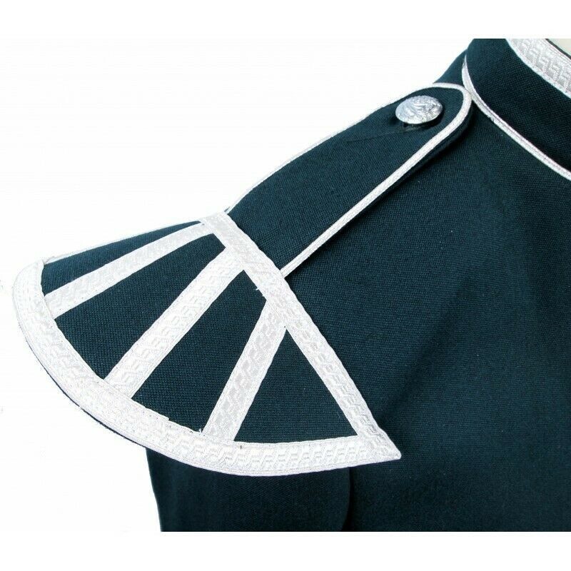 Men’s Scottish Green Doublet Kilt Jacket – Military Piper Drummer Doublet Jacket