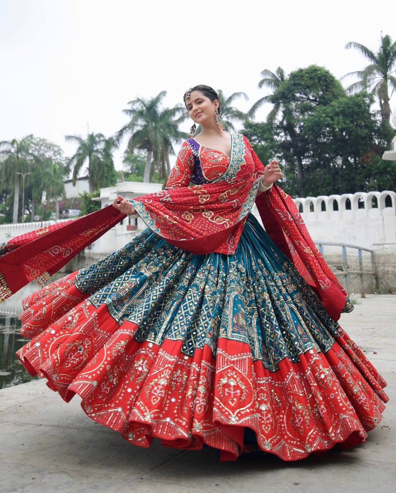 Chaniya Choli For Navratri, Garba lehenga women, Navratri Dress, By Aadat Export
