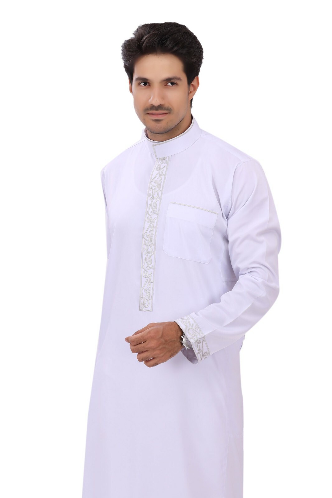 Men’s thoub Dishdasha Thoub Muslim Islamic Abaya Daffah Kaftan AL-Rayan