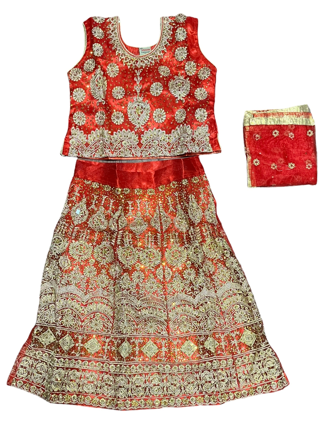 Traditional Girls Lehenga Choli Set – Ethnic Wear for Kids-012