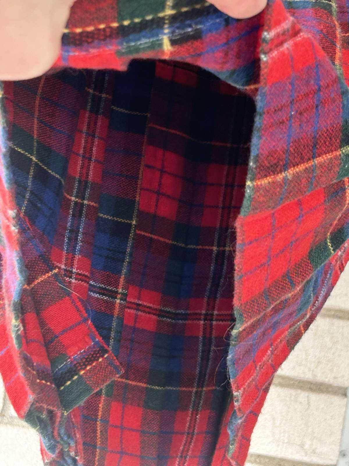 vintage highland kilt shulins woolen co plaid Fringed pleated pin womens New NOS
