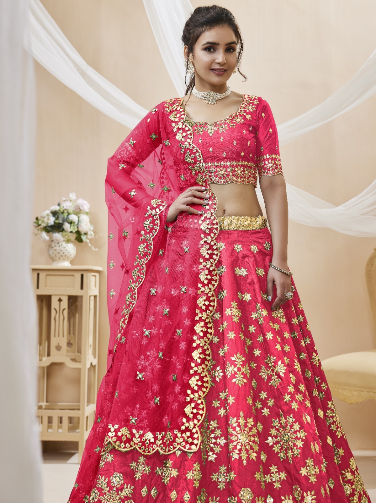 LAUNCHING NEW HEAVY ART SILK LEHENGA CHOLI WITH NET DUPATTA FOR WEDDING
