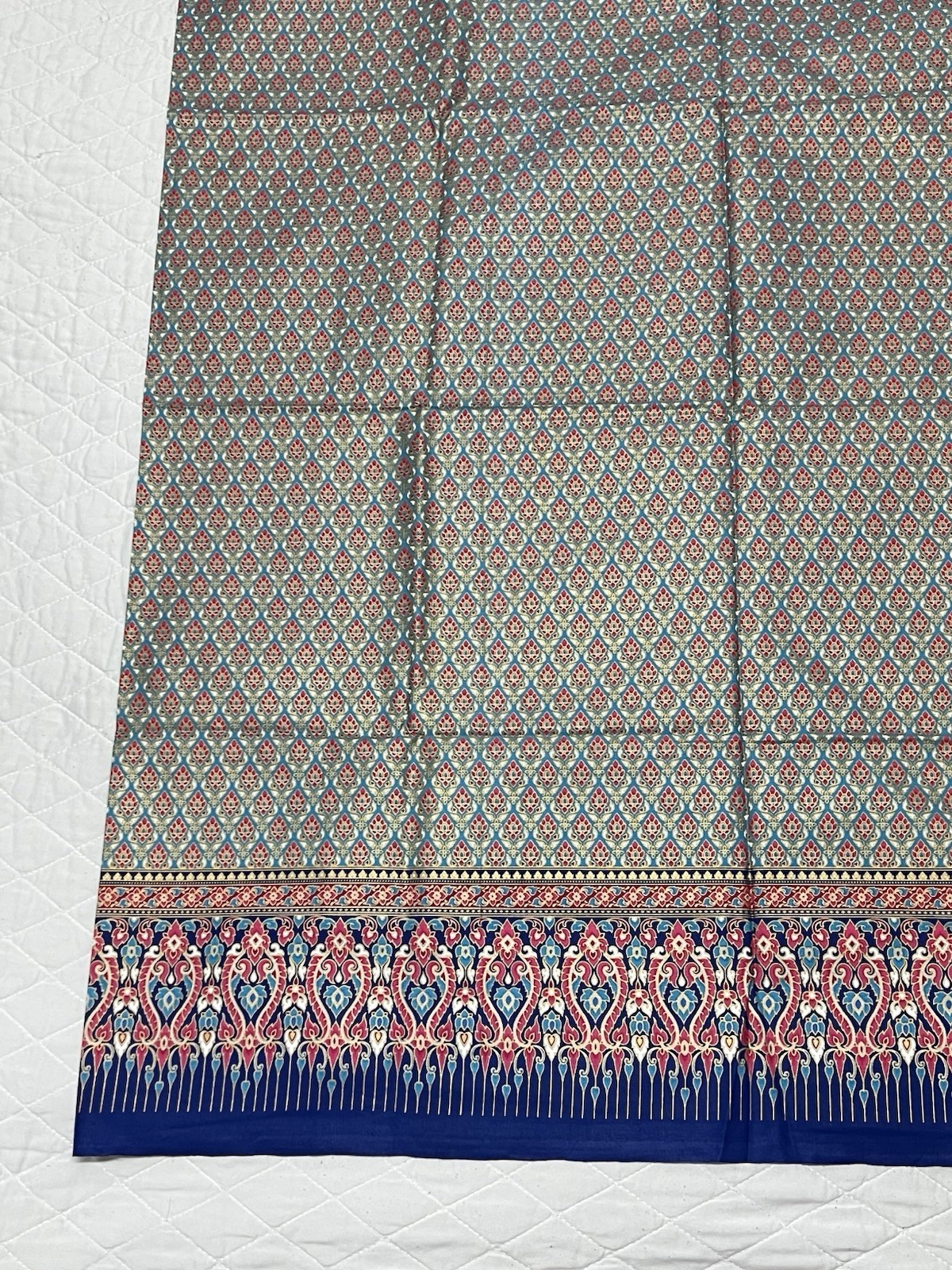 Southeast Asia 100% Cotton Sarong, Malong, Tapis Wrap Around Skirt Floral Design