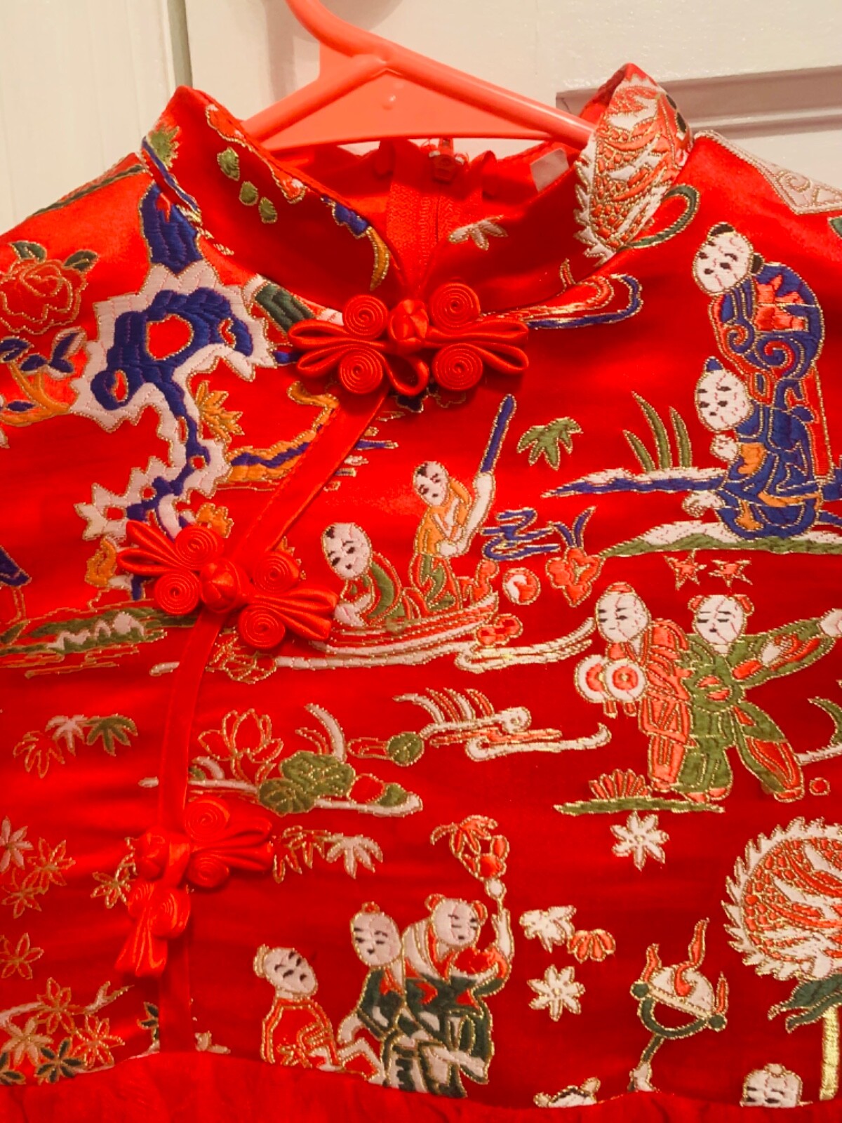 Chinese New Year Traditional Kids Tang Suit 120cm