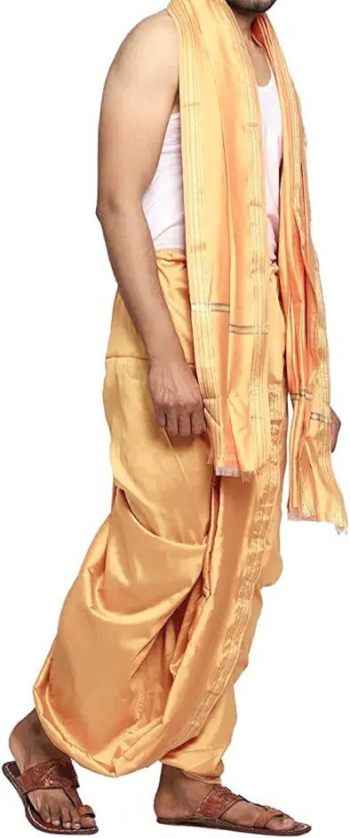 Readymade Dhoti, Men Dhoti, Cotton Dhoti, Dhoti With Pocket, Dhoti And Towel Set