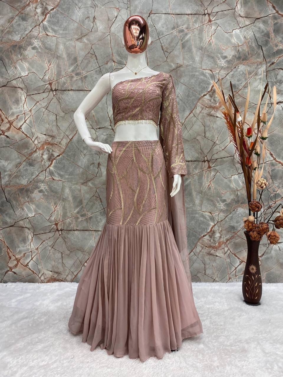 bollywood designer party wear lehenga Trending design