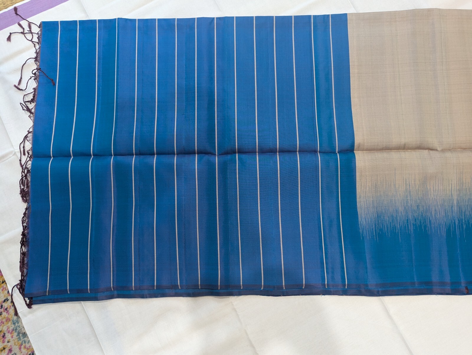 Exquisite South Indian Pure Silk Sari- Traditional Design | Light weight