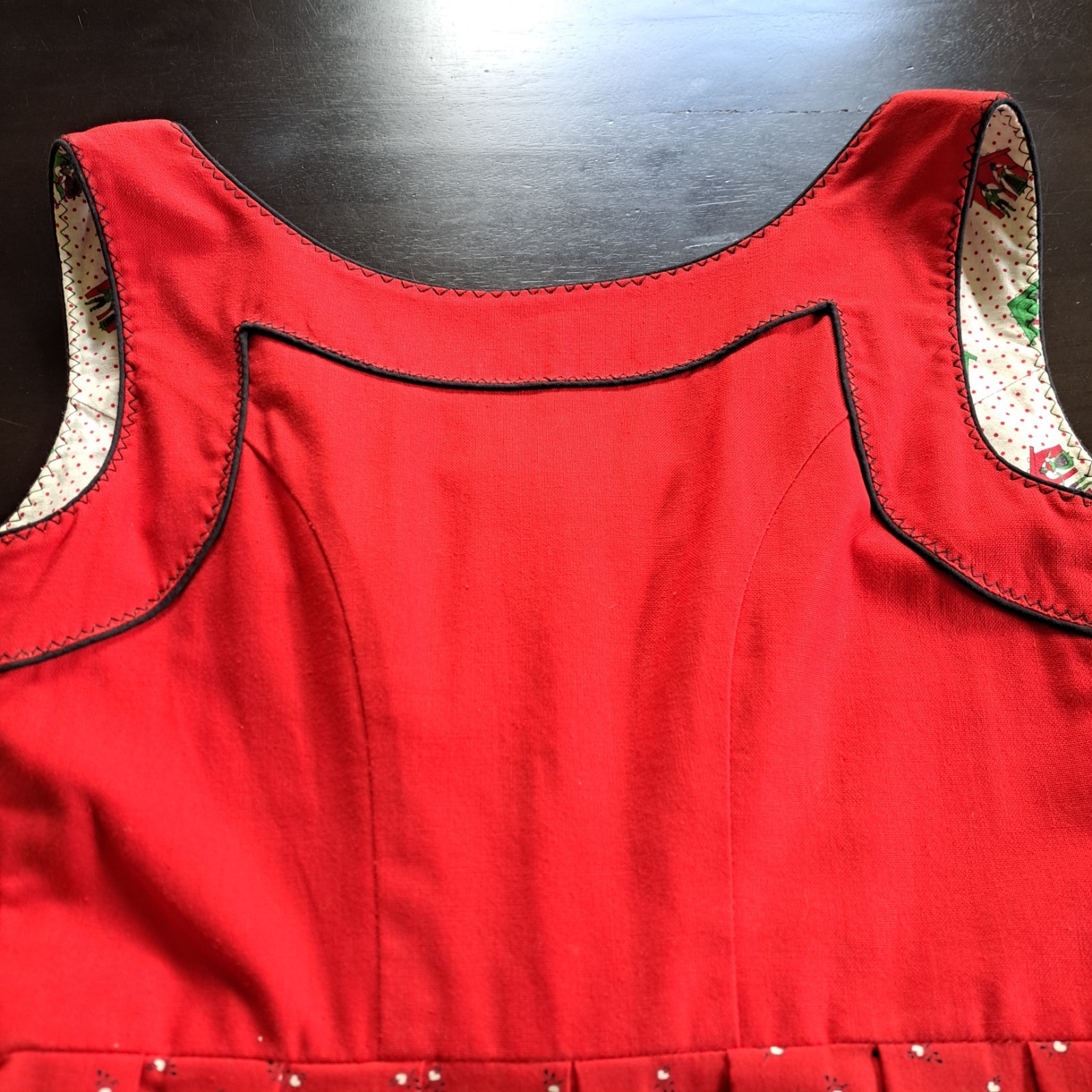 Vtg Lodenbaur Dirndls Dress Sz 46 Trylolean Bavarian Innsbruck Austria Red Boho