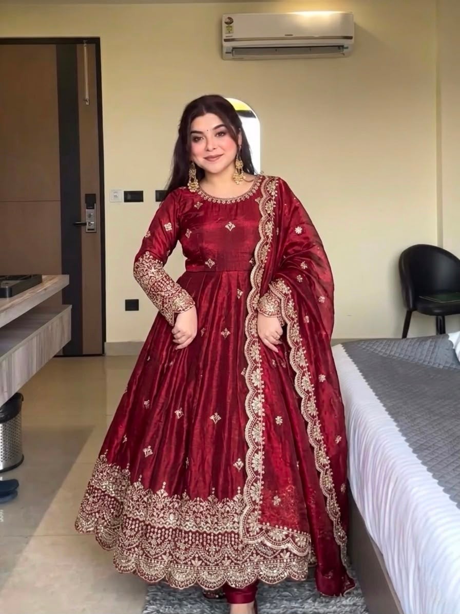ANARKALI DRESS PAKISTANI INDIAN ETHNIC GOWN BOLLYWOOD SUIT WEDDING PARTY WEAR