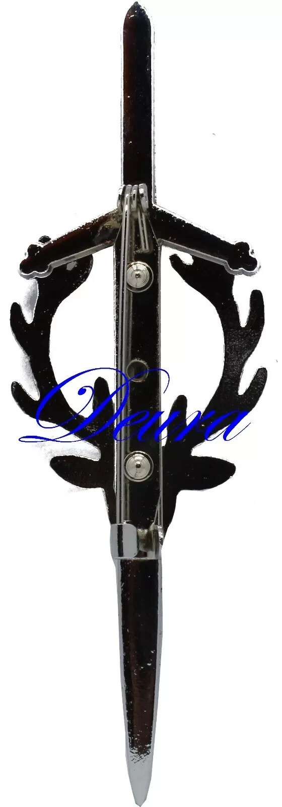 Stag Head Kilt Pin Antique Finish Scottish Accessory Sporran Fly Plaid 6 PCS