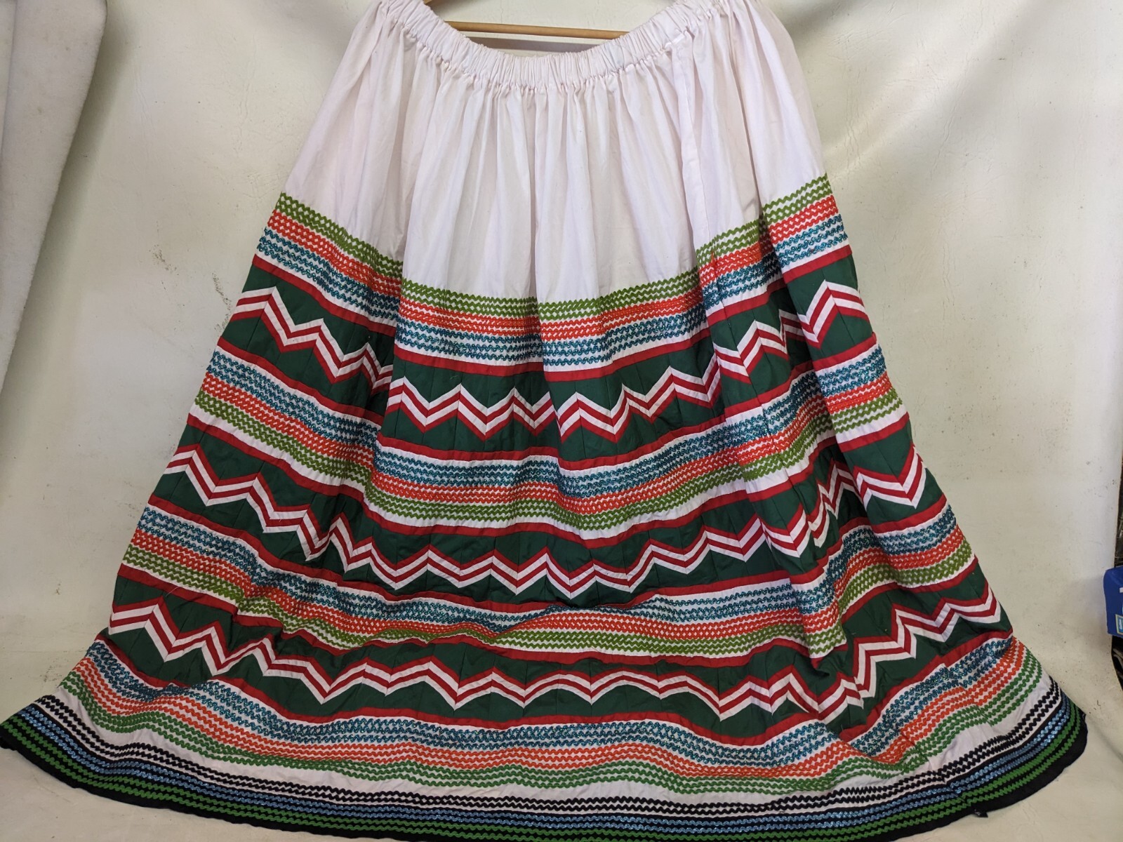 Seminole Miccosukee Women’s Handmade Patchwork Patterned Skirt (F5)