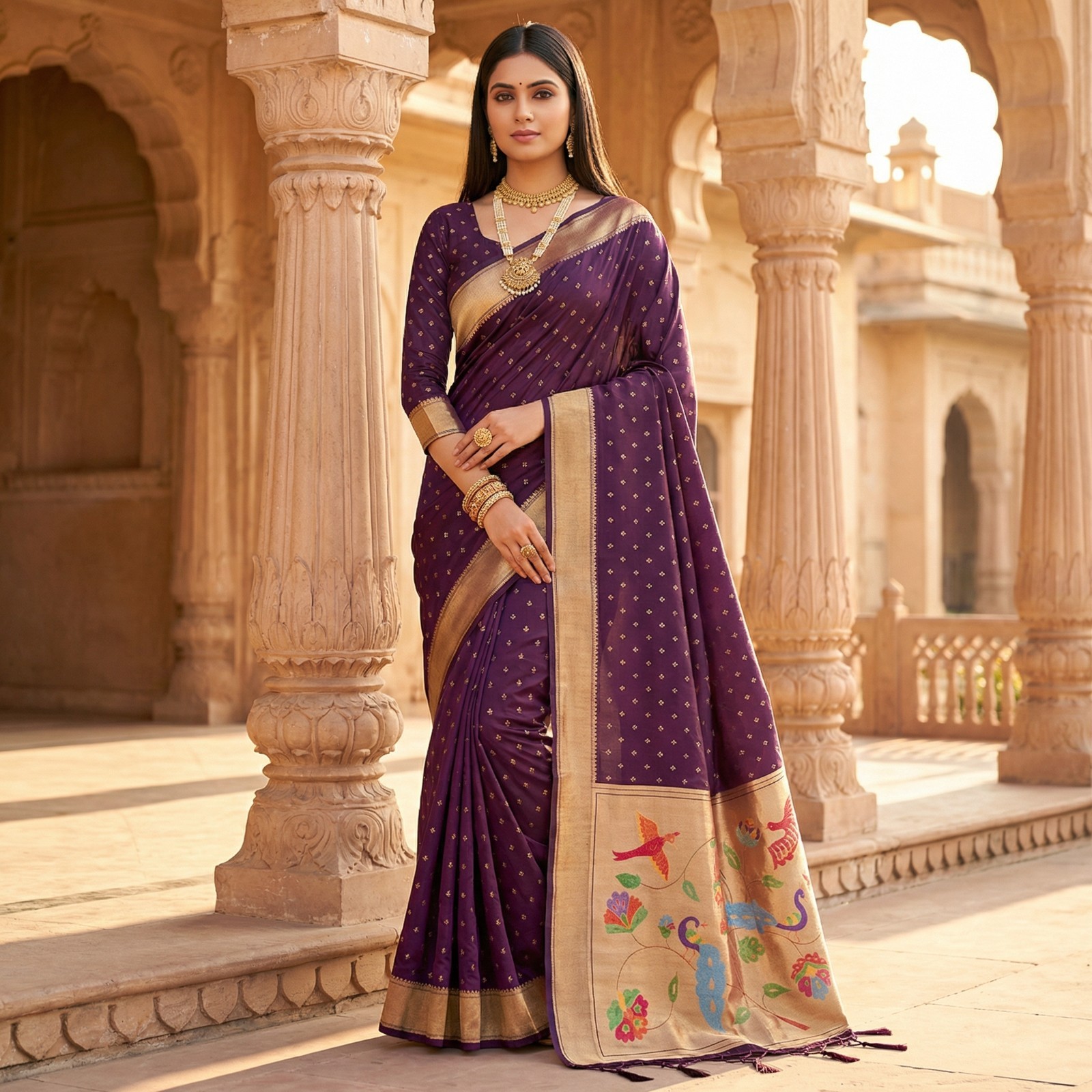 New Launching Soft Organza Silk Saree With Blouse For Indian Festival Wear