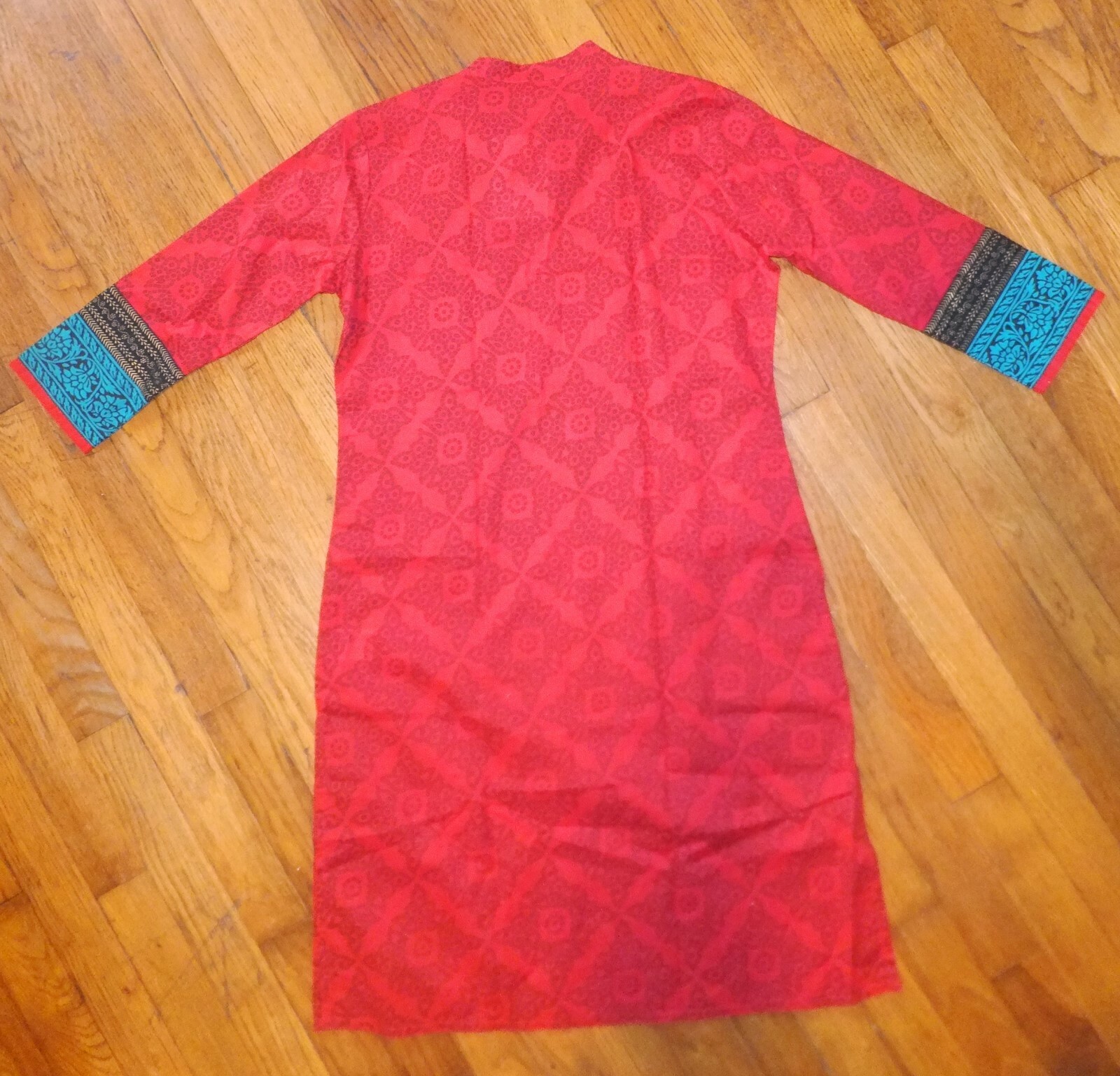 Westside South Asian Tunic Kurta Red 3/4 Sleeves Women XS NWT