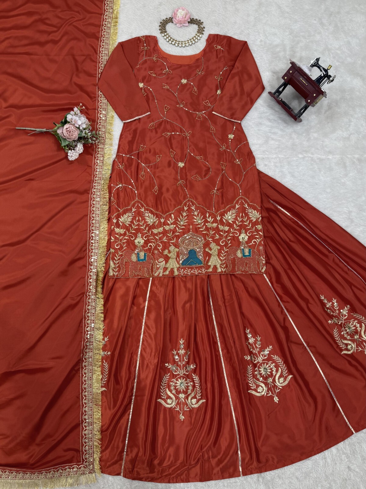LEHENGA CHOLI PARTY WEAR LEHENGA CHOLI DESIGNER INDIAN WEDDING READYMADE EID