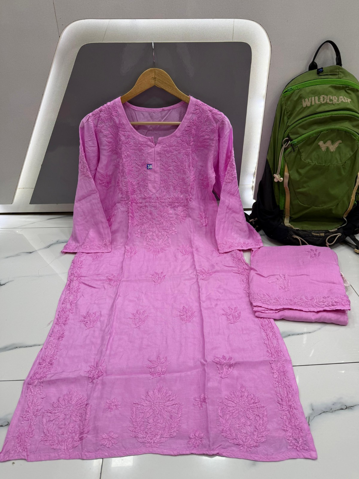 Elegant 3 Piece Plazo Set for Women | Linen Cotton Kurti wit – Handmade in India