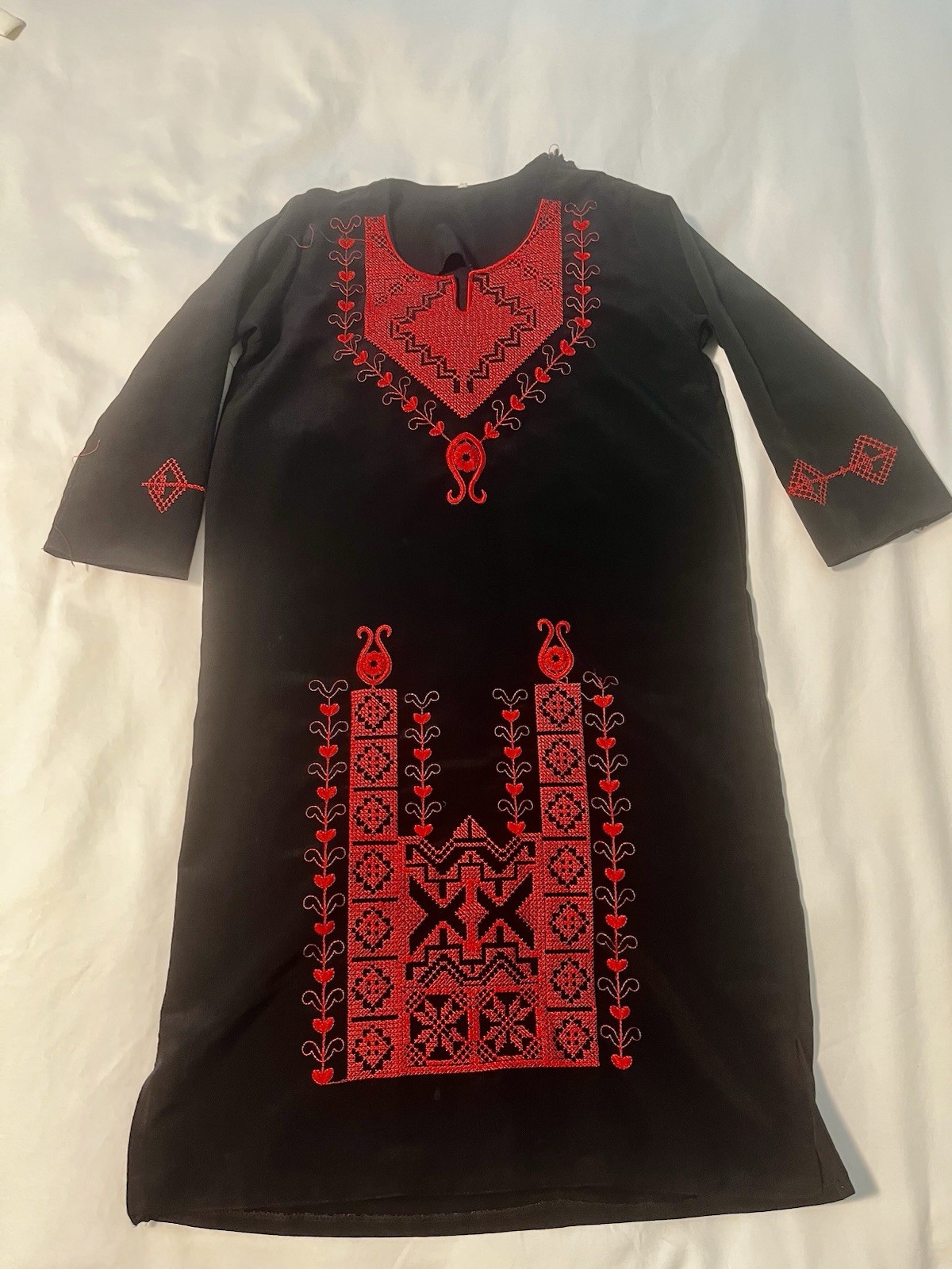 Thobe Abaya Palestinian Jordanian Embroidered Dress Little Girl