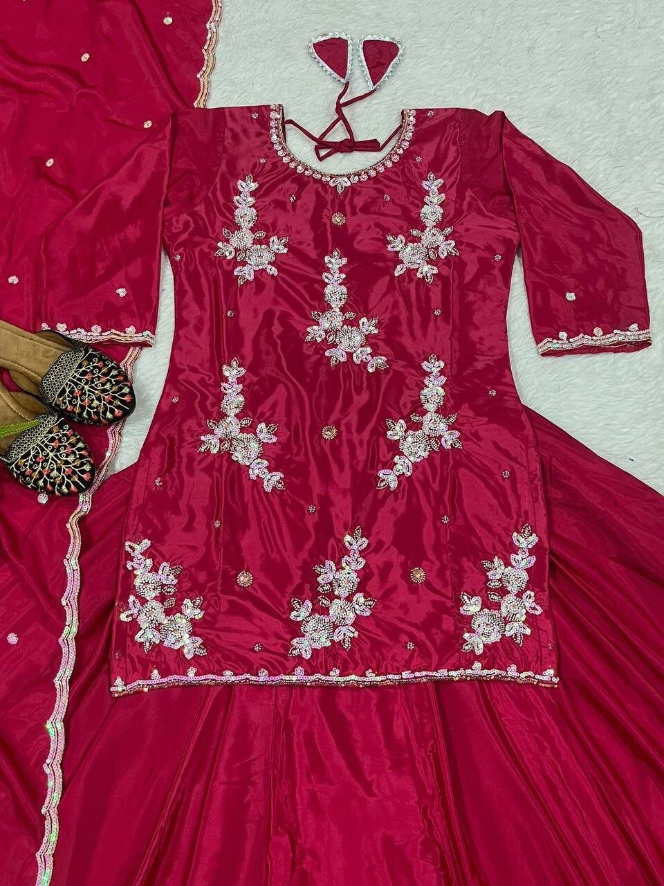 DESIGNER LEHENGA TOP INDIAN BOLLYWOOD WEDDING INDIAN PAKISTANI PARTY WEAR