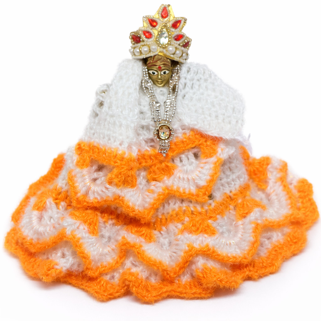 Handmade Mata Rani Woolen Dress Radha Rani Poshak Deity Idol ( 2 Dress combo )