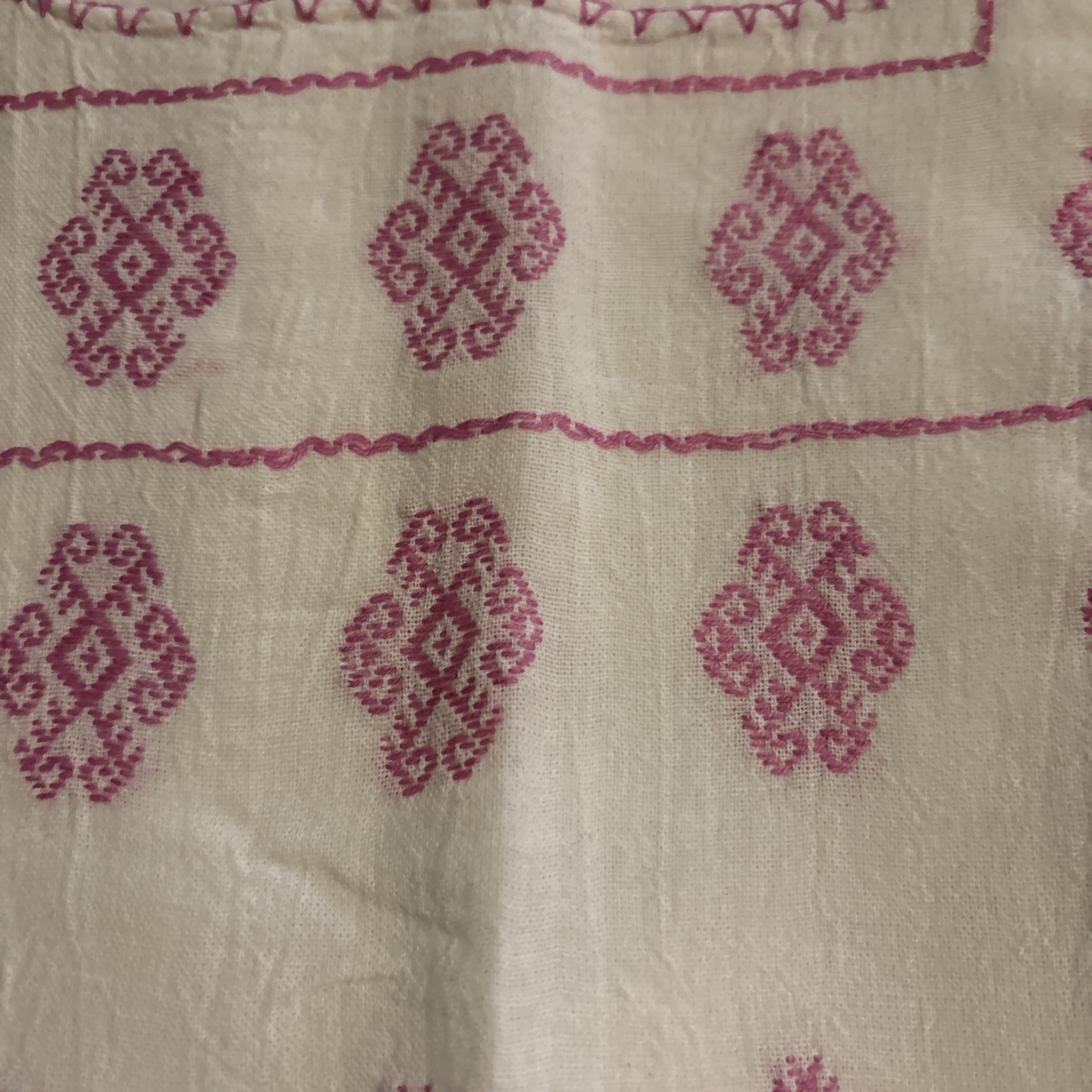 Embroidered Mexican Blouse Handmade Size S