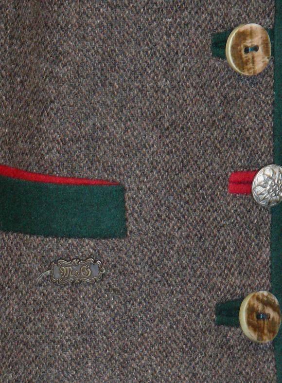 BROWN Women WOOL German Suit Winter Dress JACKET 8 10 M