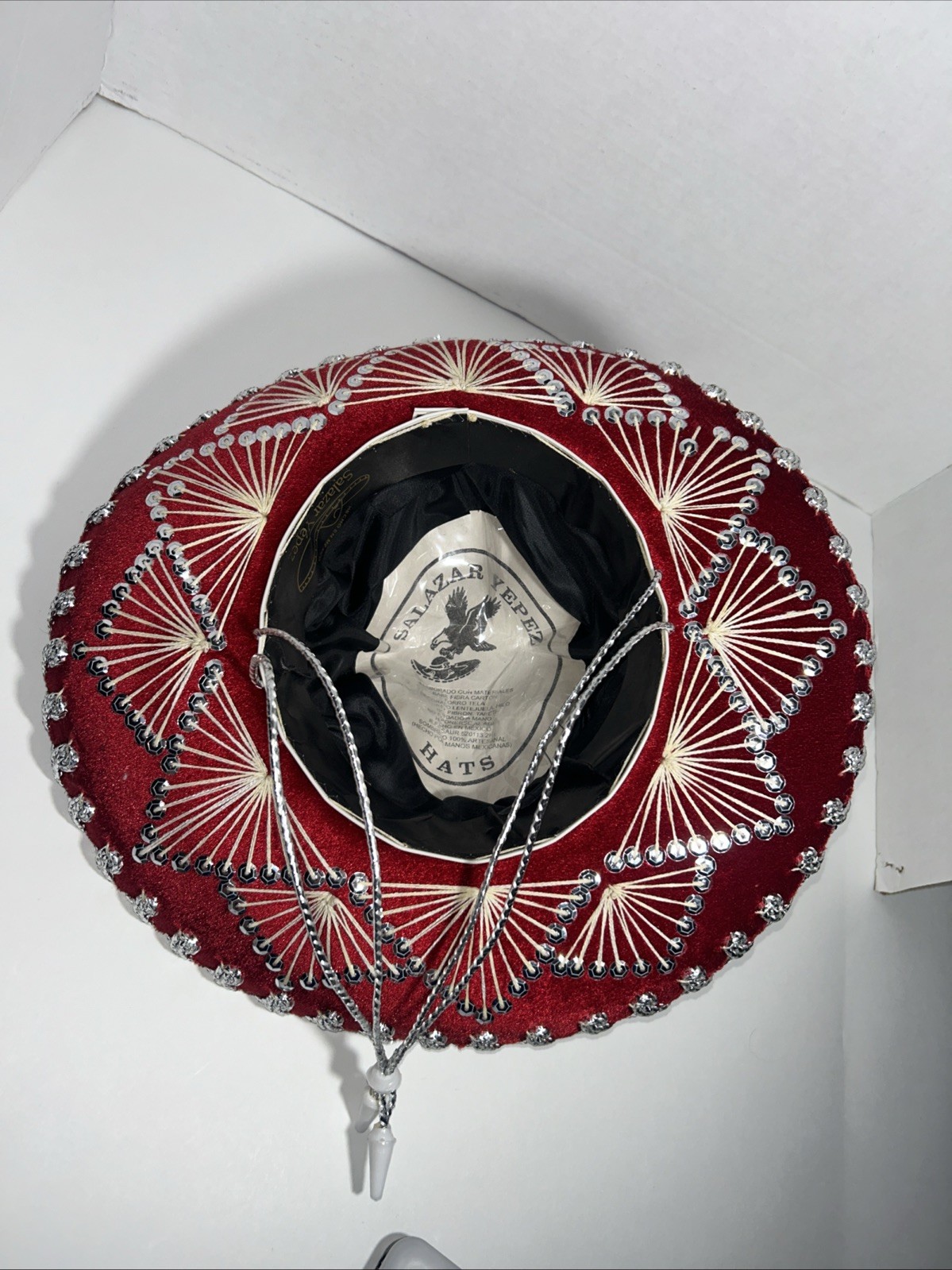 SALAZAR YEPEZ KIDS MARIACHI MEXICAN SOMBRERO HAT RED VELVET