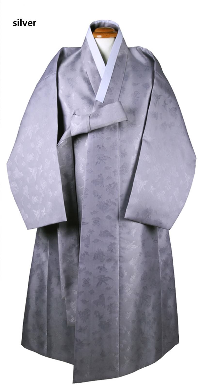 Men outer coat Korean traditional garment Durumagi Hanbok 10 symbol of longevity
