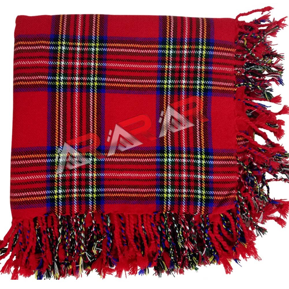 Mens Scottish Royal Stewart Tartan Highland Kilt Fly Plaid Tartans Kilts AAR New