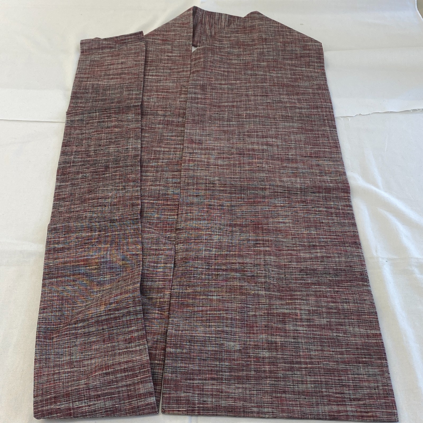 Japanese Vintage Kimono Nagoya Obi Cotton Purple Traditional Authentic 133x 11in