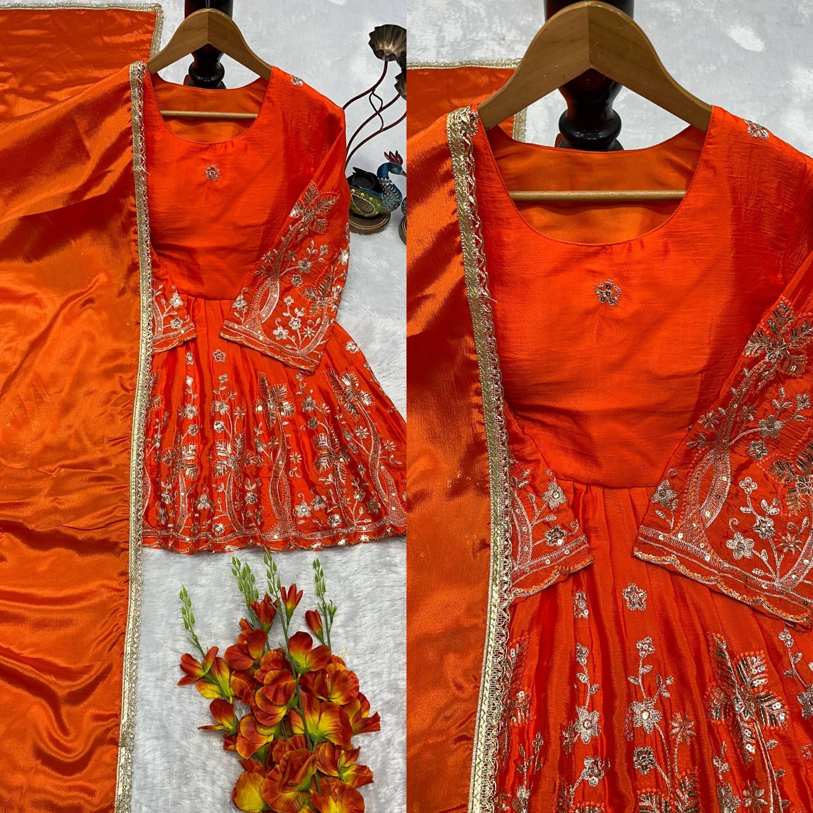 Designer Indian Pakistani top plazzo Bollywood Dress Party Wear Suit wedding