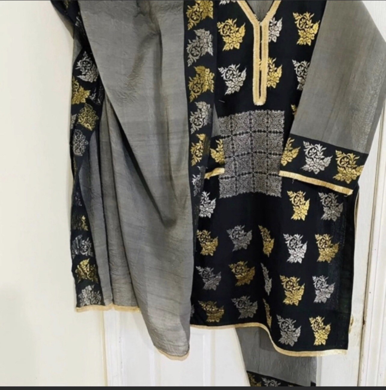 Customized & Personalized Pakistani Jacquard 3 Piece Dress