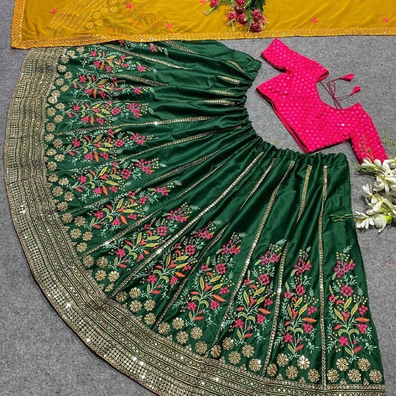 BOLLYWOOD INDIAN LEHNGA ETHNIC WEDDING PAKISTANI BRIDAL PARTY LEHNGA CHOLI EID