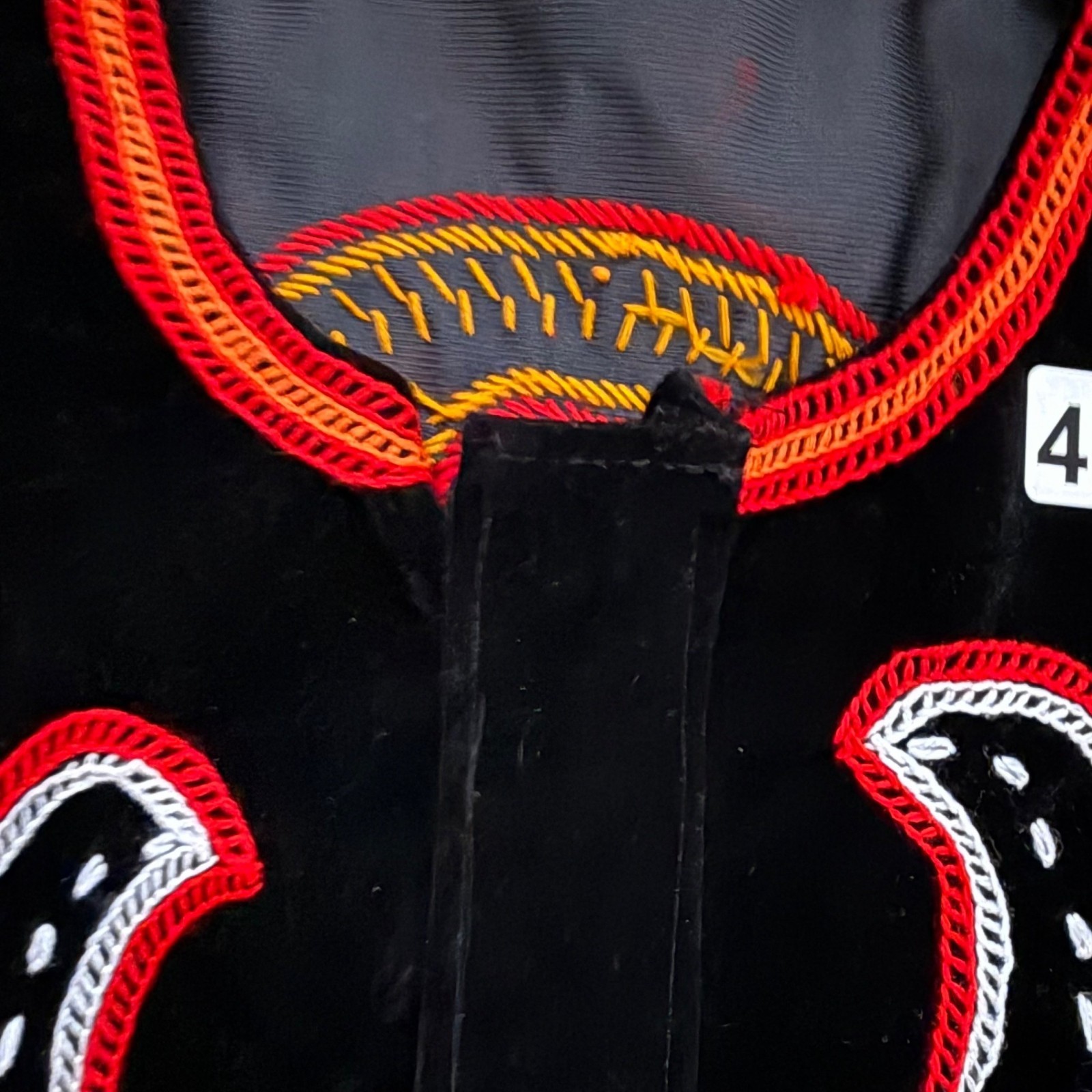 Men’s Vest Black Velvet Handmade Embroidered Cameroon Traditional Toghu African