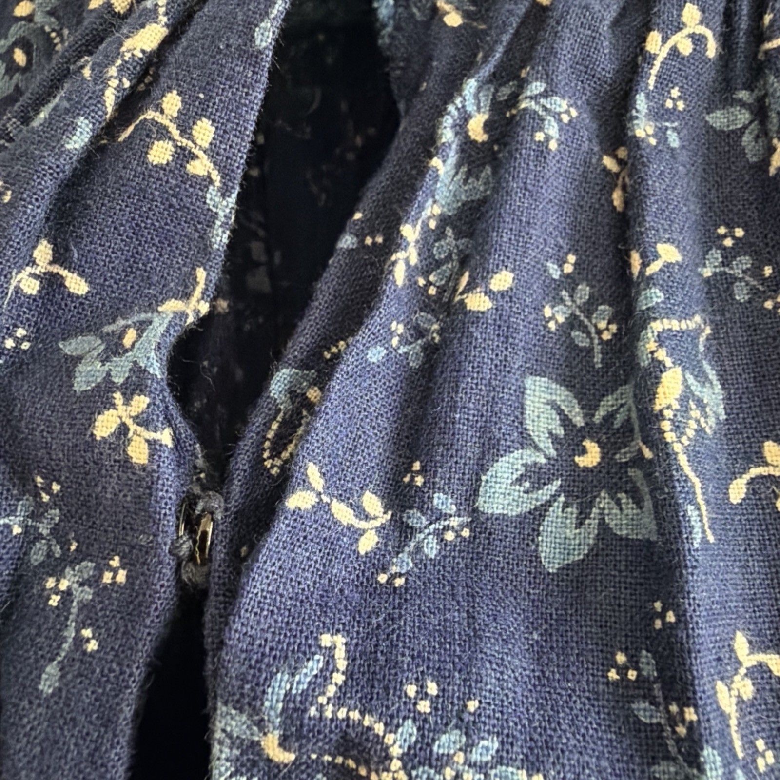 VTG 1950s Lanz German Bavarian Oktoberfest Embroidered Blue Sz 44 Dirndl Dress