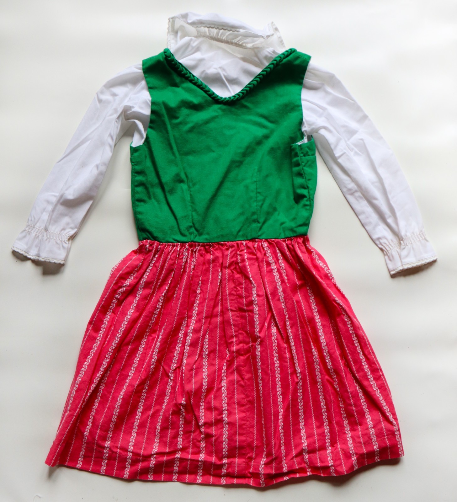 Original ISOLA ERZEUGNIS Girls Dirndl Dress and Top About Size 10 Oktoberfest